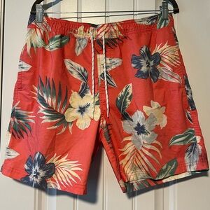Goodfellow & Co Coral Floral Men's Swim Shorts
